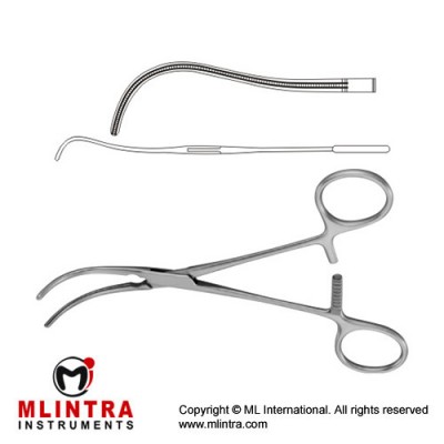 DeBakey Atrauma Dissecting and Ligature Forcep Stainless Steel, 19 cm - 7 1/2"